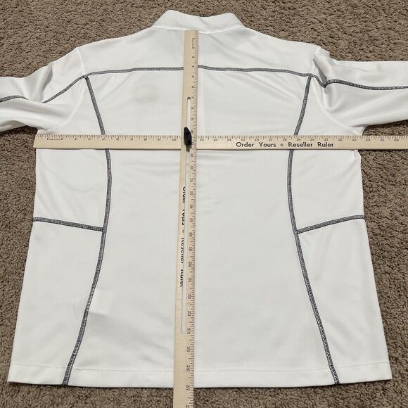 Golden State Warriors Sweatshirt Large White Columbia Omni-Wick Shotgun Pocket - Picture 10 of 13